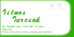 vilmos turcsak business card