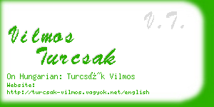 vilmos turcsak business card